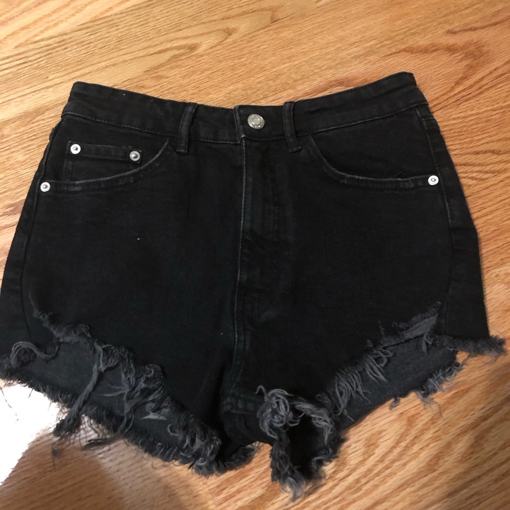Zara Black High Waisted Shorts